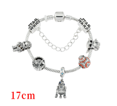 Jack and Sally Skeleton Charm Bracelet for Halloween