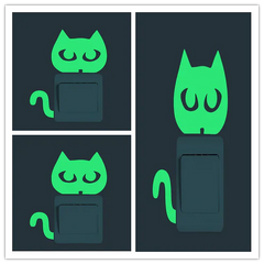Glow-in-the-Dark Stickers and Switch Decor