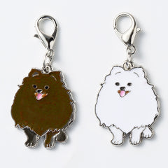 Husky and Dalmatian Dog Keychain Pendant Accessory