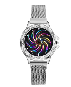 360-Degree Rotating Quartz Watch for Women