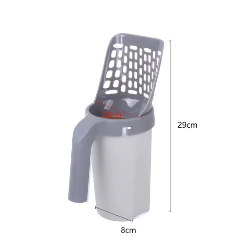 Portable Cat Litter Scoop with Integrated Filter