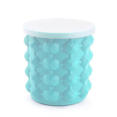Double Wall Outdoor Silicone Ice Bucket with Lid
