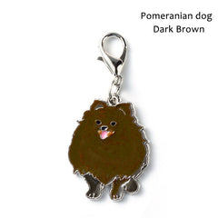 Husky and Dalmatian Dog Keychain Pendant Accessory