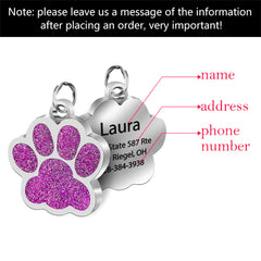 Personalized Stainless Steel Bone Dog ID Tag