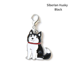 Husky and Dalmatian Dog Keychain Pendant Accessory