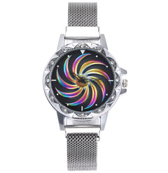 360-Degree Rotating Quartz Watch for Women