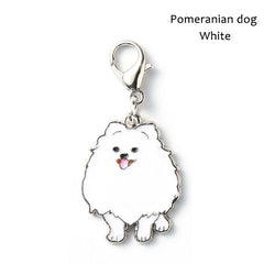 Husky and Dalmatian Dog Keychain Pendant Accessory