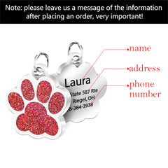 Personalized Stainless Steel Bone Dog ID Tag