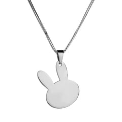 Cartoon Rabbit Stainless Steel Engraved Dog Tag