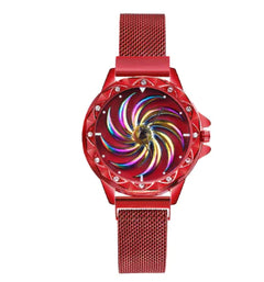 360-Degree Rotating Quartz Watch for Women