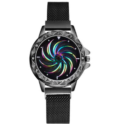 360-Degree Rotating Quartz Watch for Women
