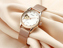 Automatic Waterproof Couple Watch for Women (Genuine Swiss)