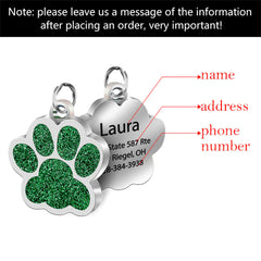Personalized Stainless Steel Bone Dog ID Tag