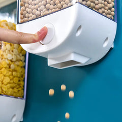 Plastic Wall-Mounted Grain Storage Container Box