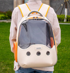 Portable Transparent Backpack for Pet Travel Supplies