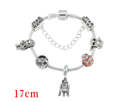 Jack and Sally Skeleton Charm Bracelet for Halloween