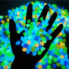 500 Glow in the Dark Stones for Garden Decor