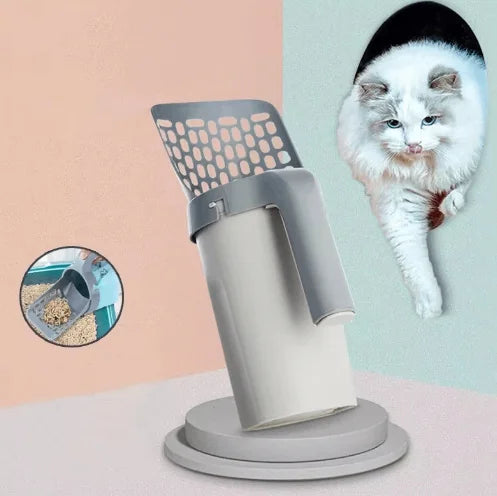 Portable Cat Litter Scoop with Integrated Filter