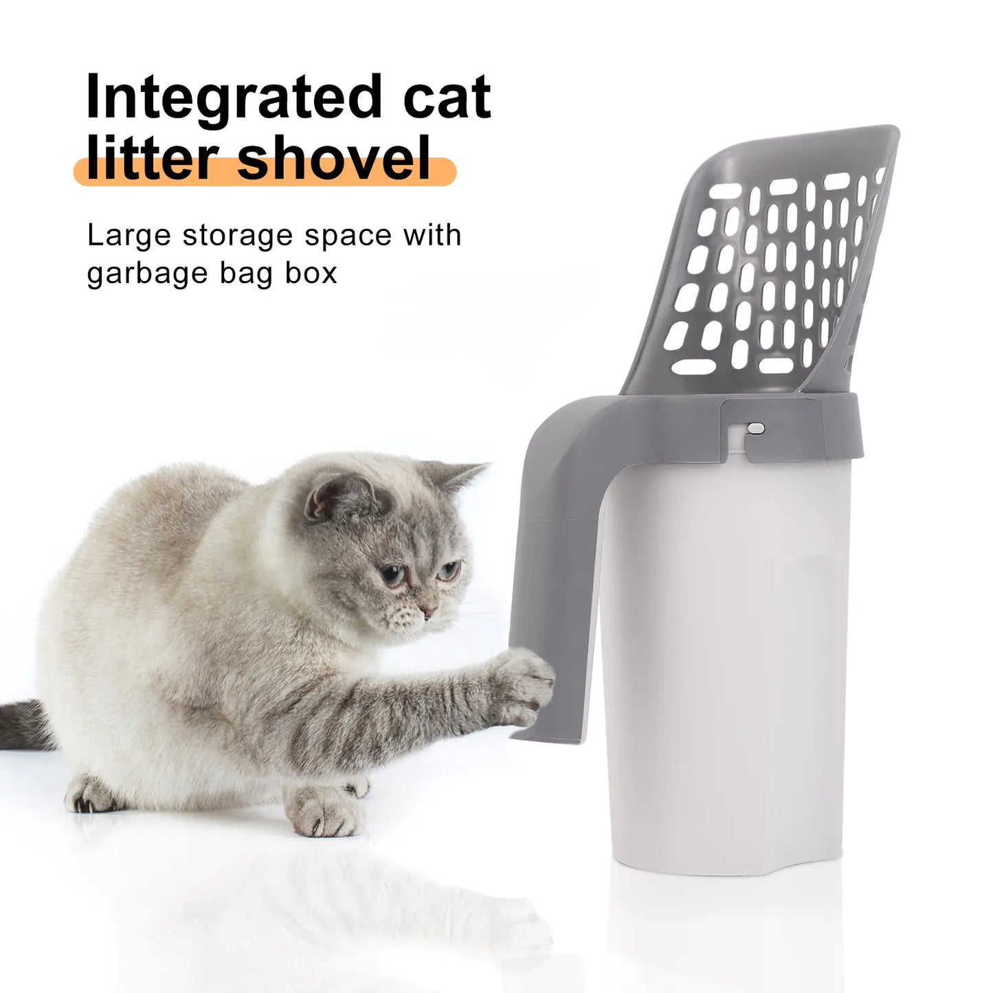 Portable Cat Litter Scoop with Integrated Filter