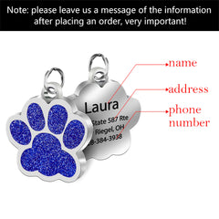 Personalized Stainless Steel Bone Dog ID Tag