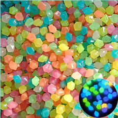 500 Glow in the Dark Stones for Garden Decor