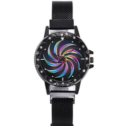 360-Degree Rotating Quartz Watch for Women